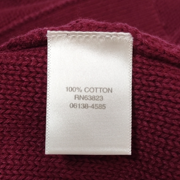 Christopher & Banks Women's Burgundy 3/4 Sleeve Sweater Size XL - Picture 9 of 9